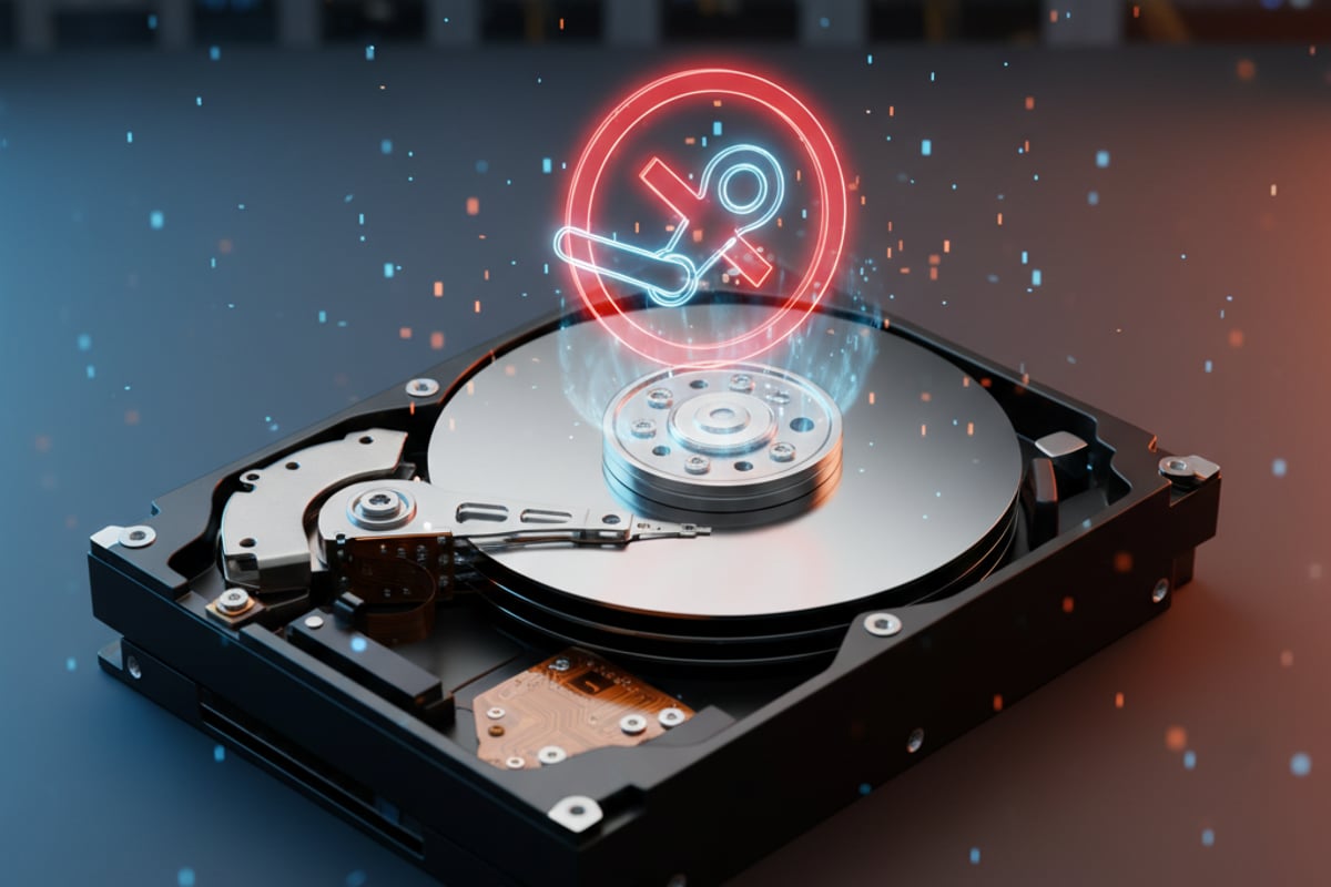 erreur écriture disque steam